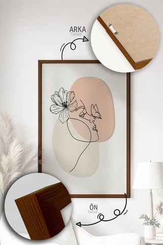 3 tableaux en bois - Beige - 33 x 48 cm