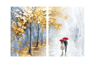 2 tableaux - 80 x 120 cm