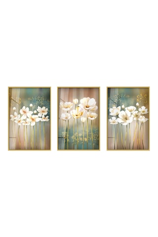 3 quadri in vetro temprato - 30 x 40 cm