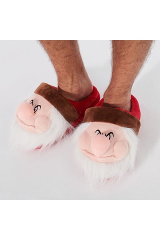 Gevoerde pantoffels Grumpy Sneeuwwitje Disney Grinchiz- Rood - Undiz