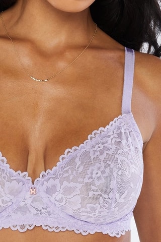 Soutien-gorge Floral Lace - Mauve - Savage x Fenty