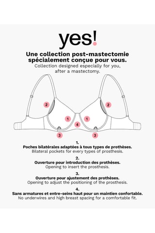 Soutien-gorge ampliforme Post Op - Noir - Etam