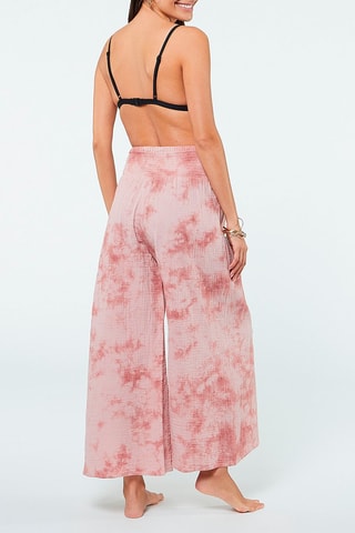 Strandbroek met Tie and Dye Effect - Roze