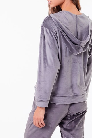 Velours Jasje met Capuchon Atena Antraciet