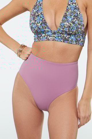 Bikinibroekje Hoge Taille - Lichtpaars