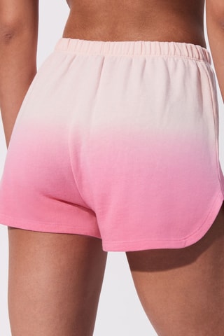 Short dip and dye Dyecateriz en coton biologique - Rose - Undiz