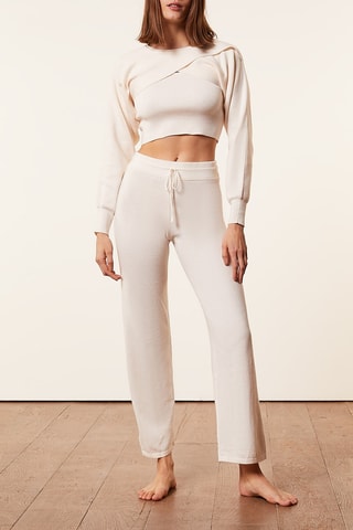 Crop top drapé Aleena - Ecru- Etam