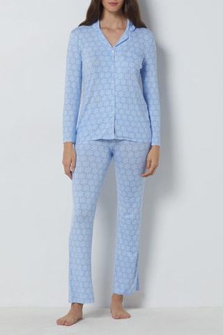 Blouse Saskis - Azuurblauw