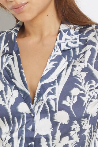 Pyjamablouse Fiore - Antraciet