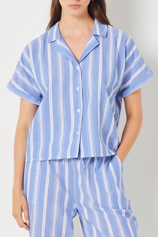 Pyjamablouse Jennie - Lichtblauw