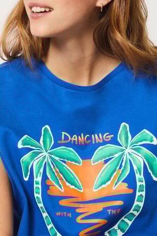 T-shirt Palmiro - Koningsblauw