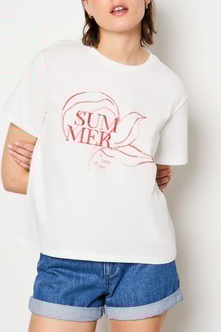 T-shirt - Blanc - Etam