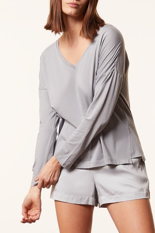 T-shirt de pyjama Gam - Gris clair- Etam