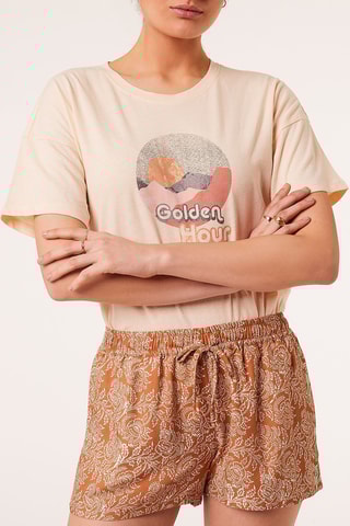 Short taille haute - Camel - Etam