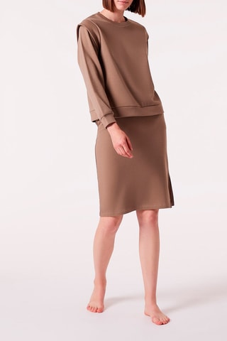 Rechte Rok Hoge Taille Bunji Kaki