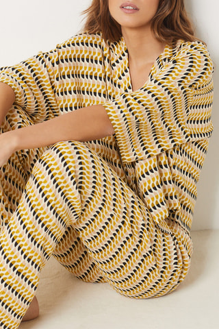 Pantalon de pyjama Mich - Jaune et blanc