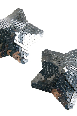 Tepelplakkers Petales Sequin- Zilverkleurig