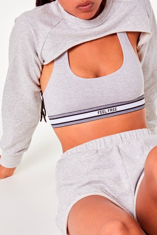 Korte Sweater Alexei Grijs