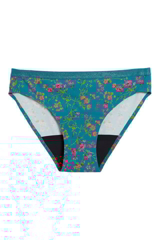 Culotte menstruelle Aya Print - Flux moyen -Vert foncé