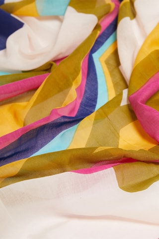 Sjaal - geel en fuchsia