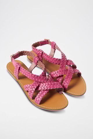 Leren Sandalen Roze