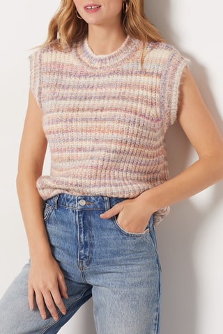 Pull sans manches - Beige