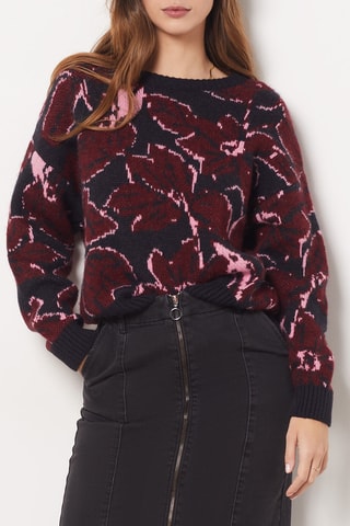 Pull - Bleu nuit et bordeaux