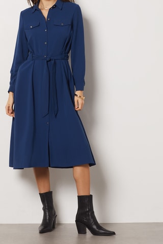 Robe chemise - Bleu