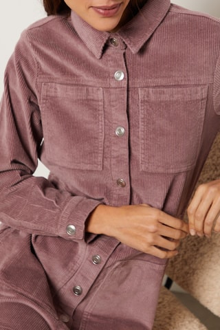 Korte Velours Jurk - Roze