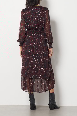 Robe midi - Marron