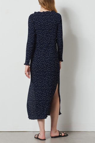 Robe plissée - Bleu