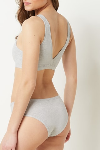 Tanga Coton 360 Gris clair chiné