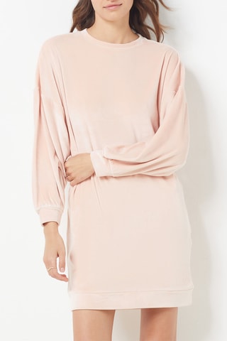 Chemise de nuit en velours Dunkan - Orange clair