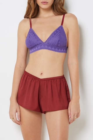 Short de pyjama Chroma - Rouge brique - Etam