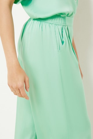 Pyjamabroek hoge taille Tizia- Turquoise