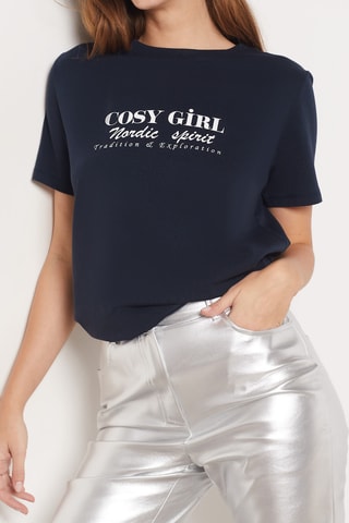 T-shirt - Marineblauw