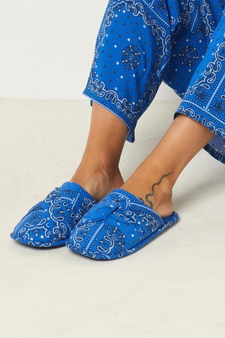 Pantoffels Pajamas Koningsblauw