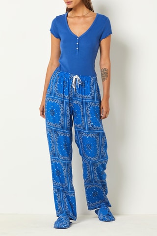 Pantoffels Pajamas Koningsblauw