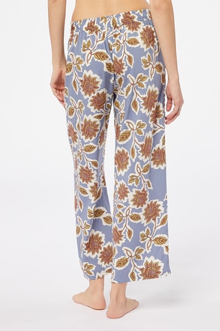 7/8 Pyjamabroek Bastie - Lichtblauw en Bruin