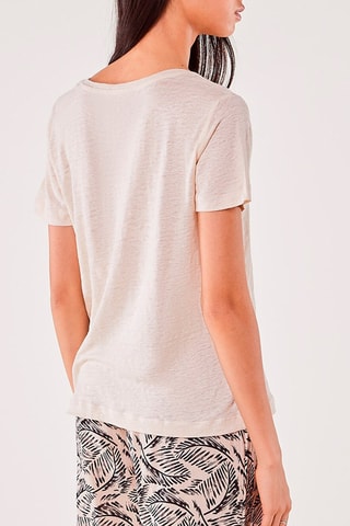 T-shirt en lin Sigrid Vanille