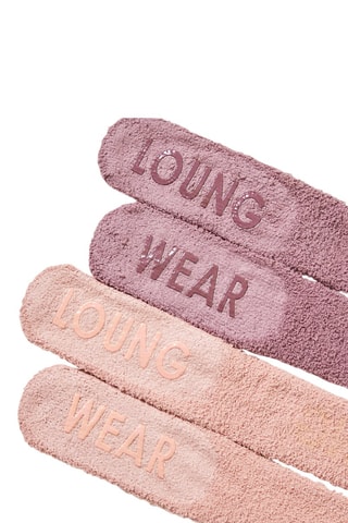 2 Paar Sokken Cindy Taupe en Roze