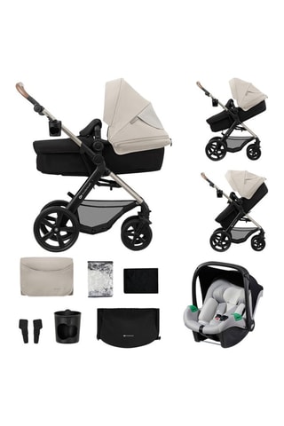 Silla de paseo trío + accesorios Moov 2 - Desde recién nacido - Hasta 27 kg - Gris