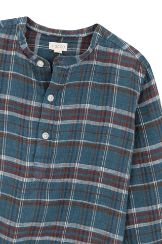 Linnen Overhemd - Marineblauw - Blauw