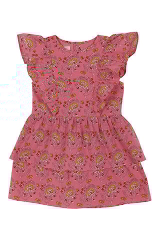 Robe volantée - Rose