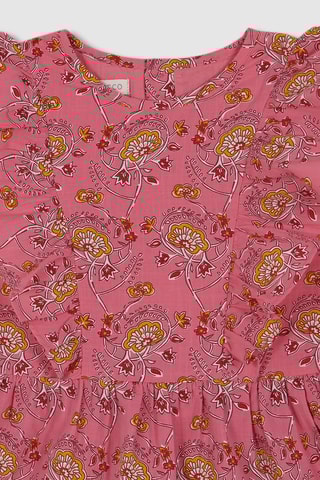 Robe volantée - Rose