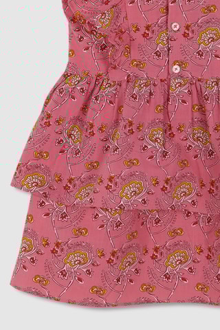 Robe volantée - Rose