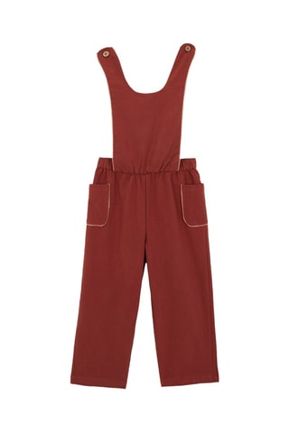 Tuinbroek - Rood - Rood en roze