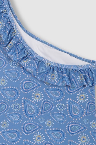 Maillot 1 pièce asymétrique - Bleu