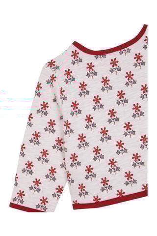 Sweater - Wit - Wit en rood