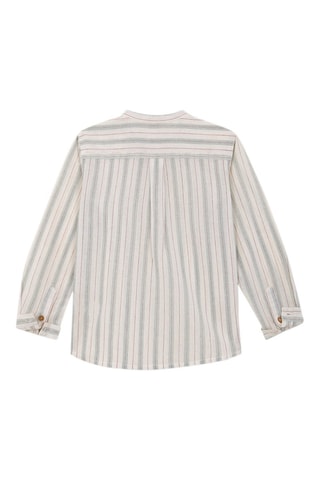 Overhemd - Ecru - Wit en grijs